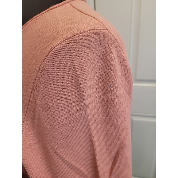 Eileen Fisher Scoop Neck Sweater – Lightweight Silk-Cashmere Blend – M – Orange - Picture 8 of 9